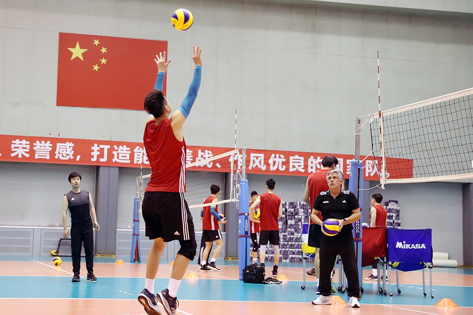 中国男排2019第一期训练