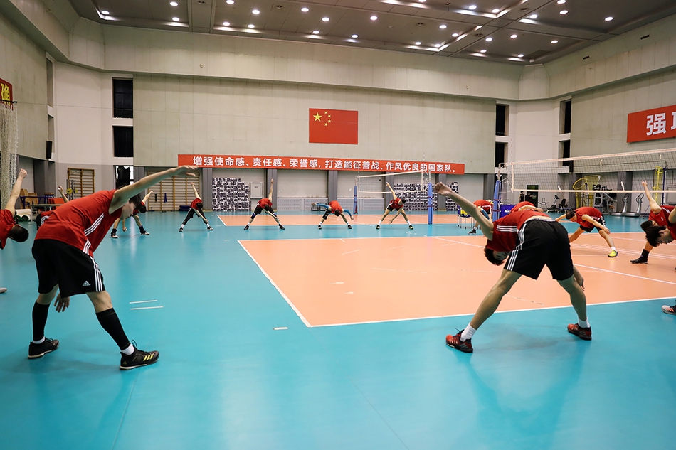 中国男排2019第一期训练