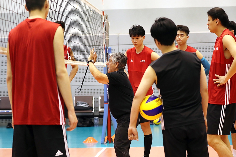 中国男排2019第一期训练