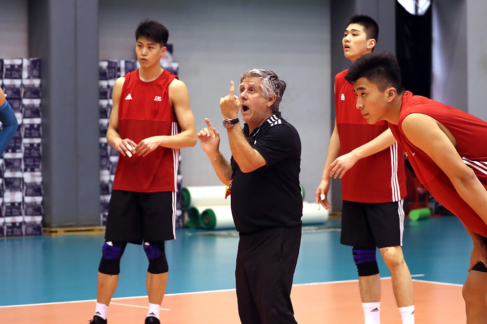 中国男排2019第一期训练