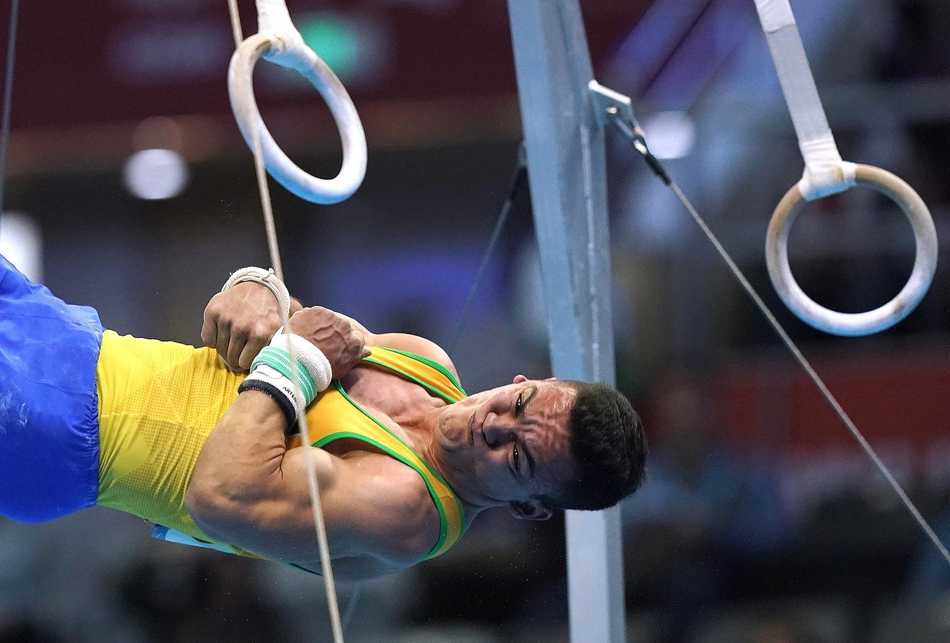 军运会刘洋获吊环金牌