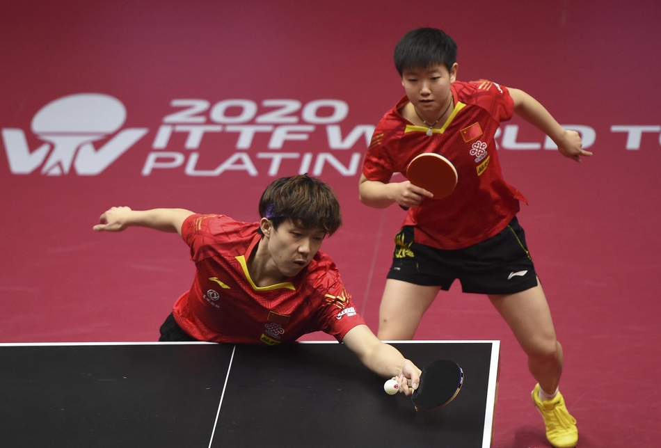 卡塔尔赛王楚钦/孙颖莎获亚军