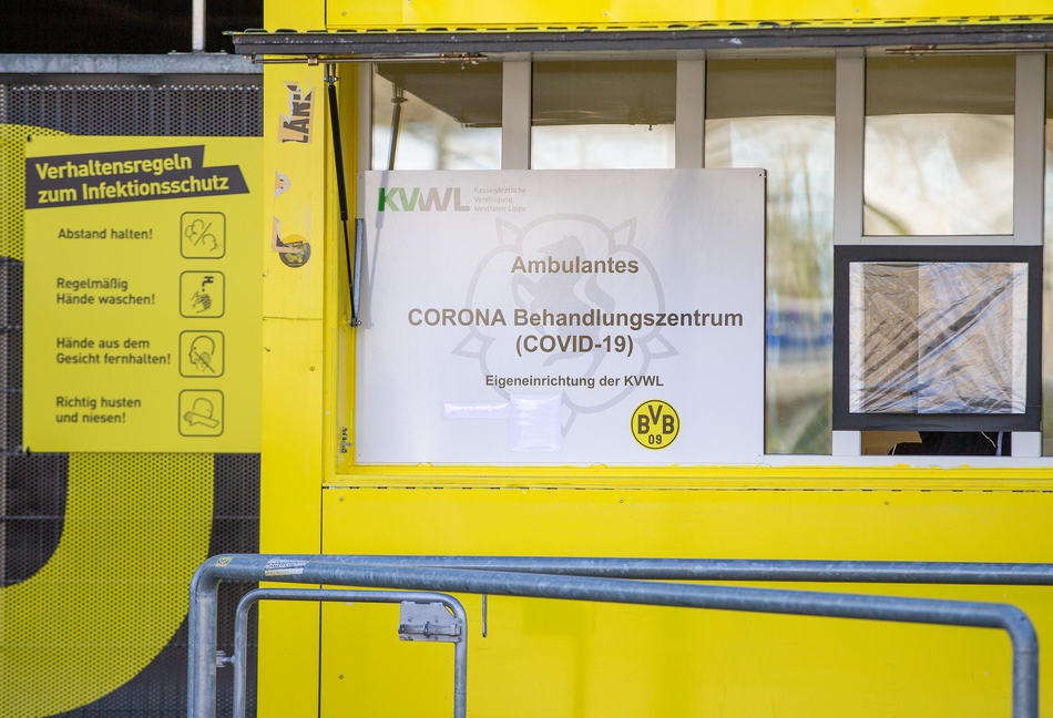 多特主场成为新冠肺炎临时检测中心