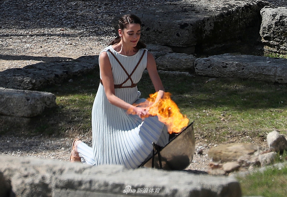 奥运圣火采集仪式进行彩排