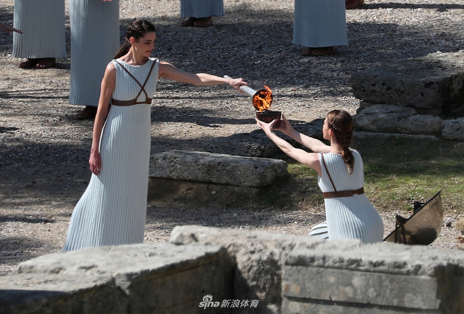 奥运圣火采集仪式进行彩排