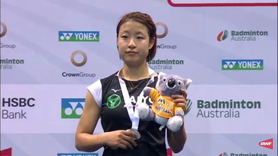 澳洲赛陈雨菲横扫奥原希望夺冠