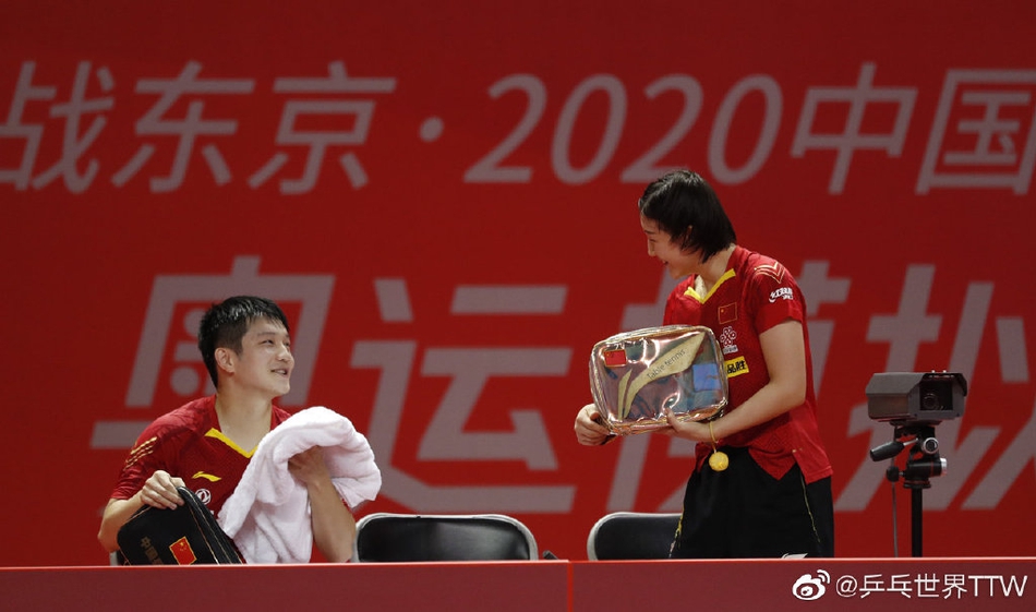 国乒奥运模拟赛首日混双