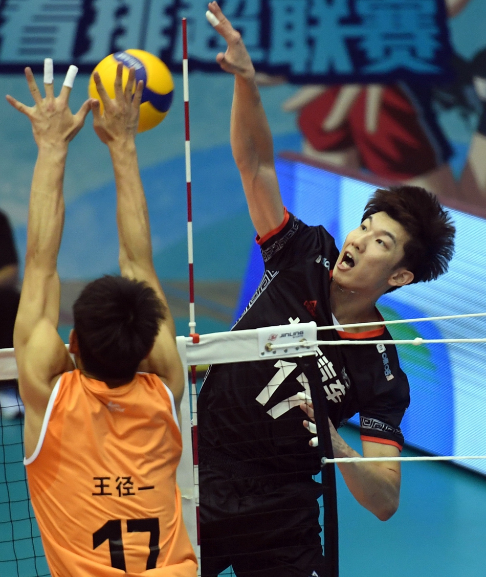 男排超级联赛：北京胜山东