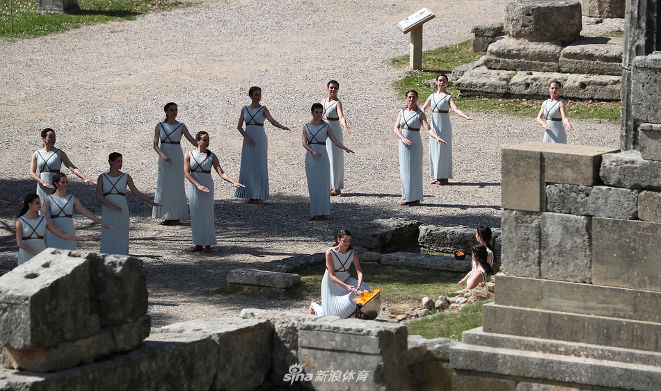 奥运圣火采集仪式进行彩排