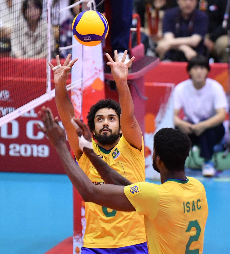 男排世界杯巴西3-0突尼斯8连胜