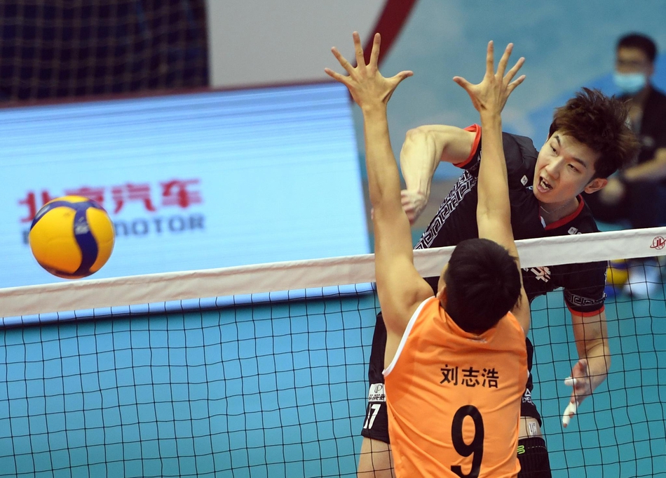 男排超级联赛：北京胜山东