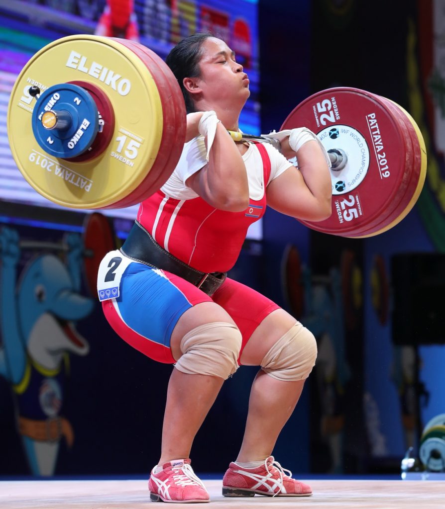 举重世锦赛女87公斤级汪周雨夺金