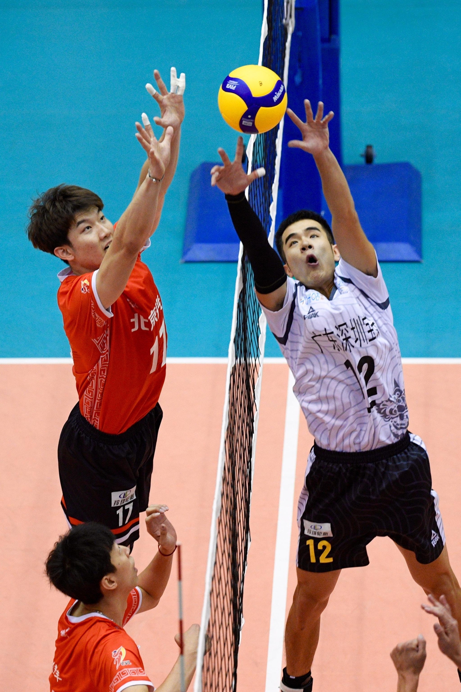 男排全锦赛第二阶段北京3-0广东