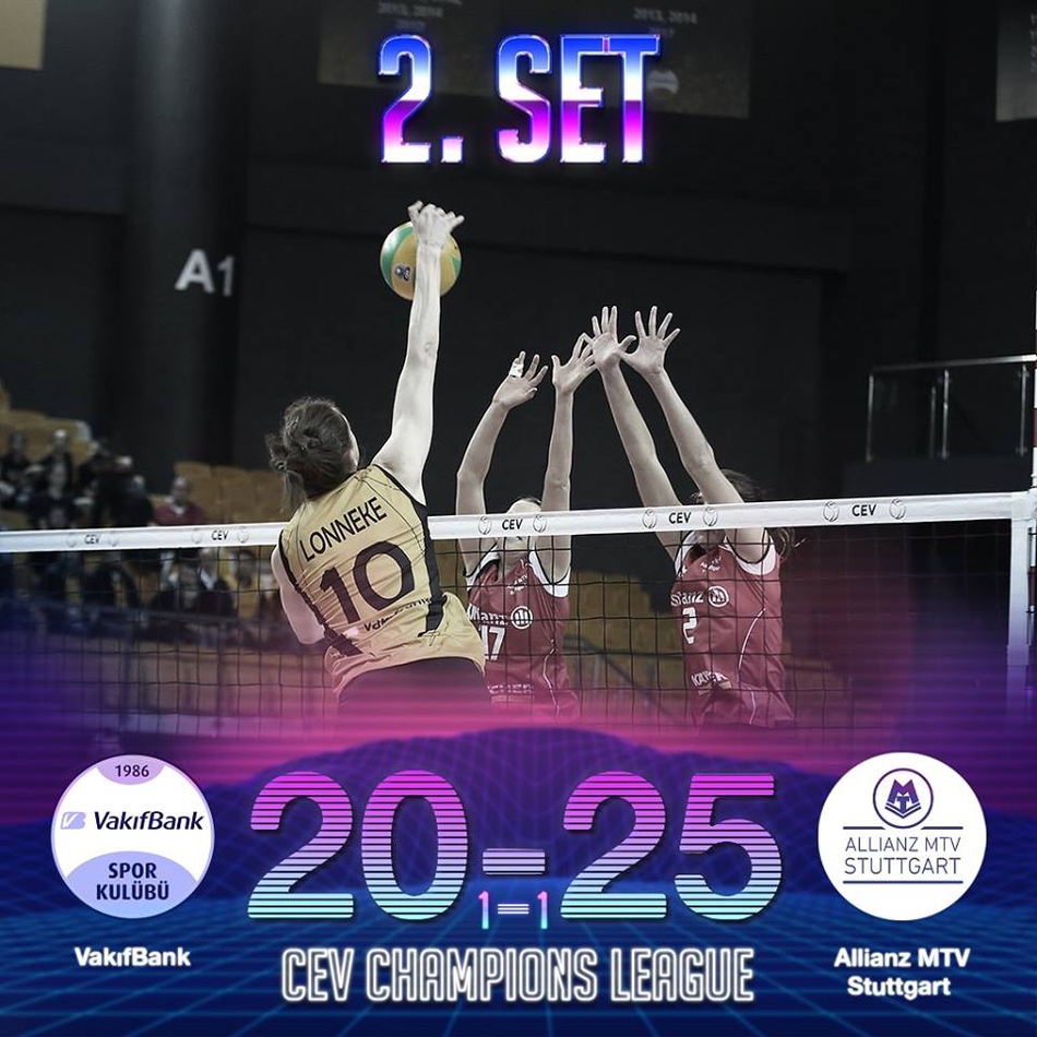 朱婷20分瓦基弗3-1斯图加特