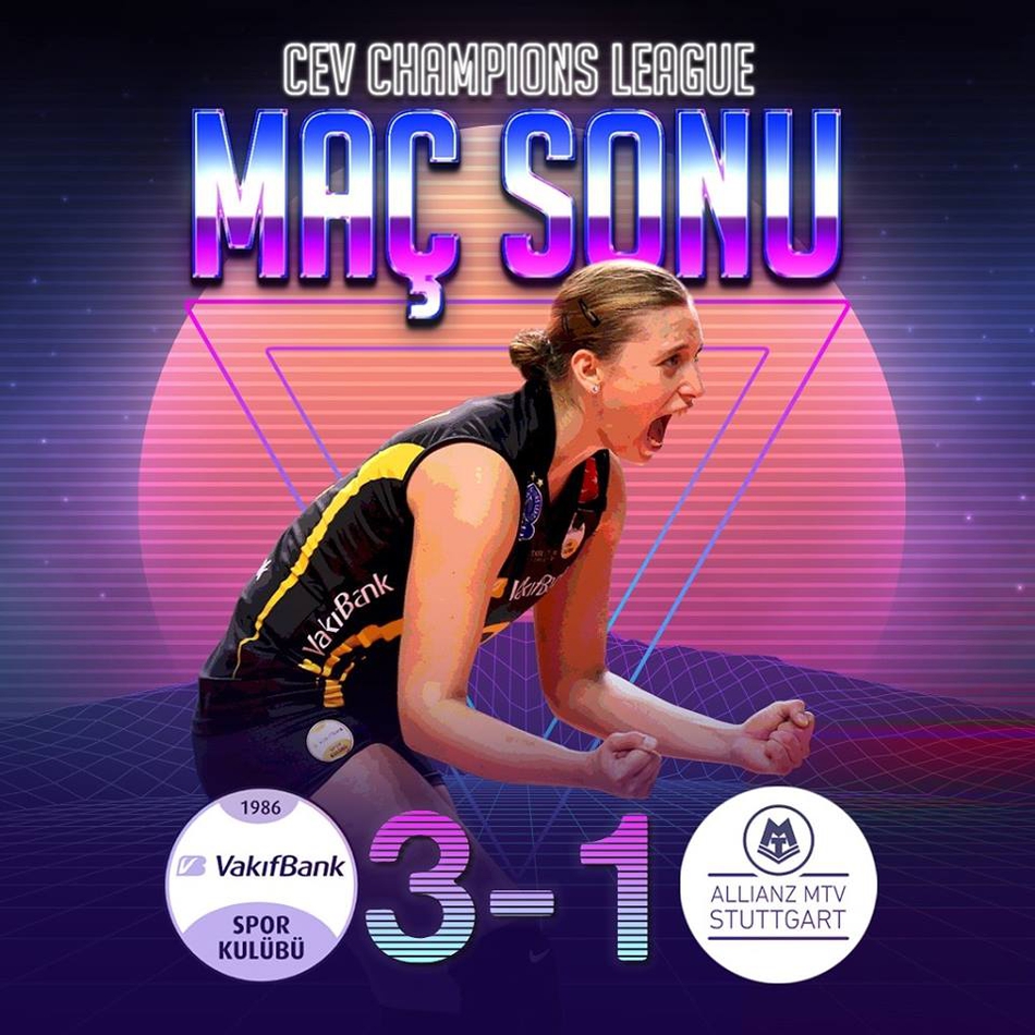 朱婷20分瓦基弗3-1斯图加特