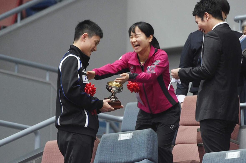 张本智和伊藤美诚宣誓