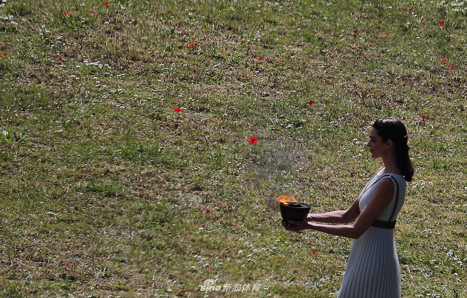 奥运圣火采集仪式进行彩排