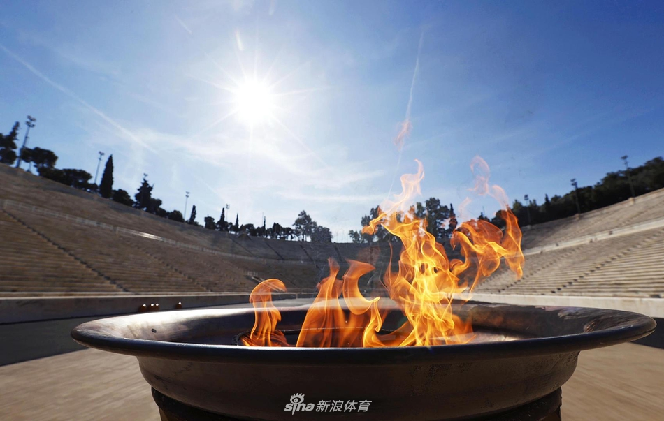 奥运圣火被保存在泛雅典娜体育场