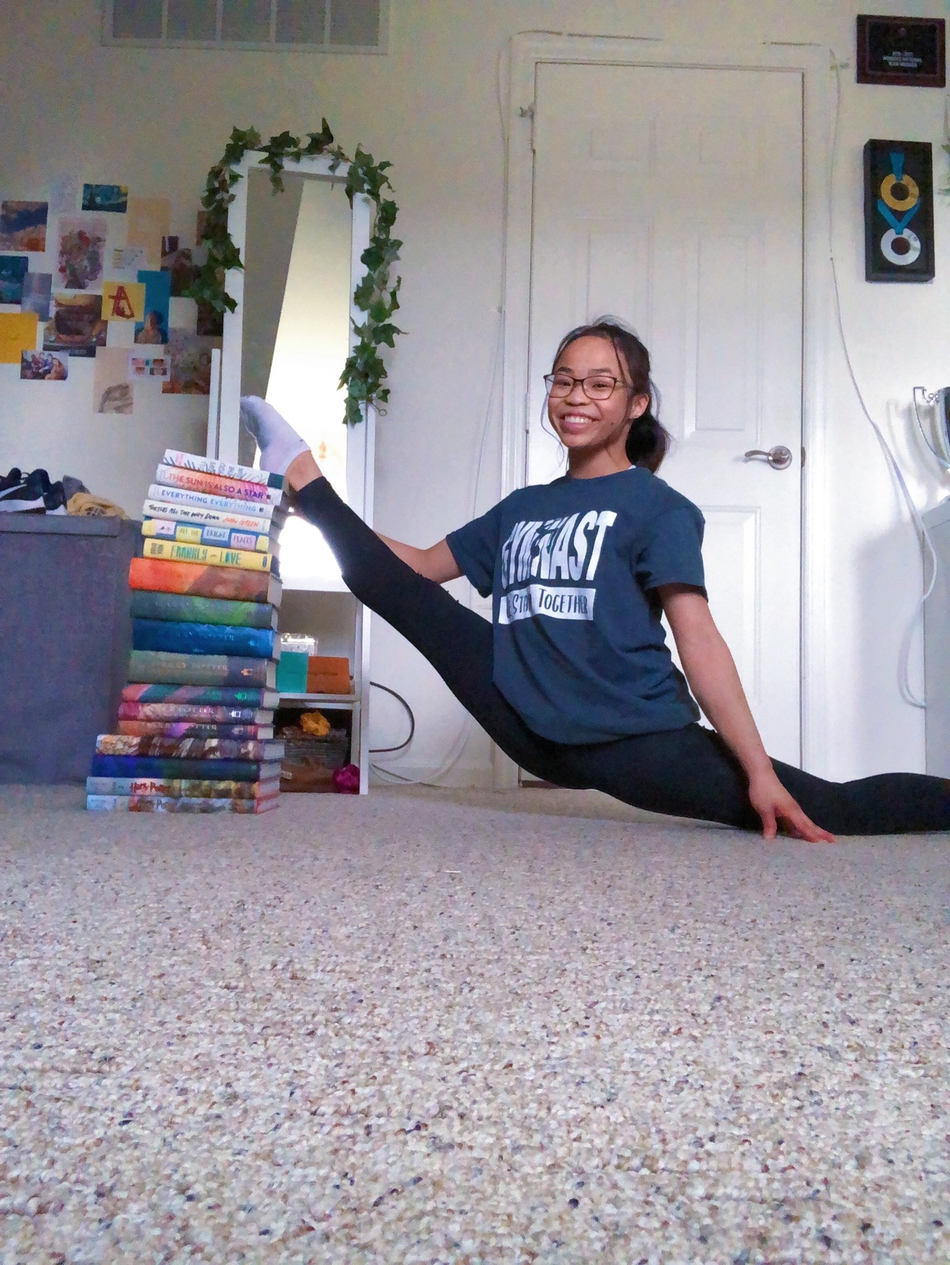 华裔世界冠军在家备战奥运