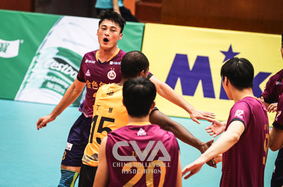 全锦赛上海男排3-1广东