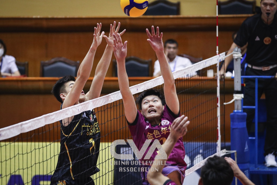 全锦赛上海男排3-1广东