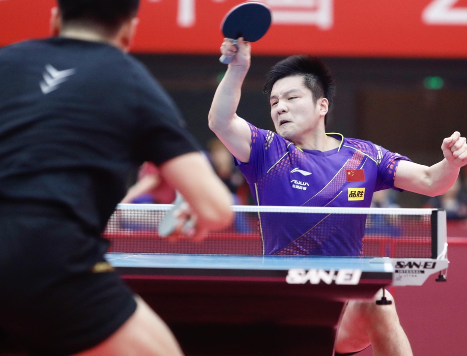 国乒热身赛男子一团夺冠
