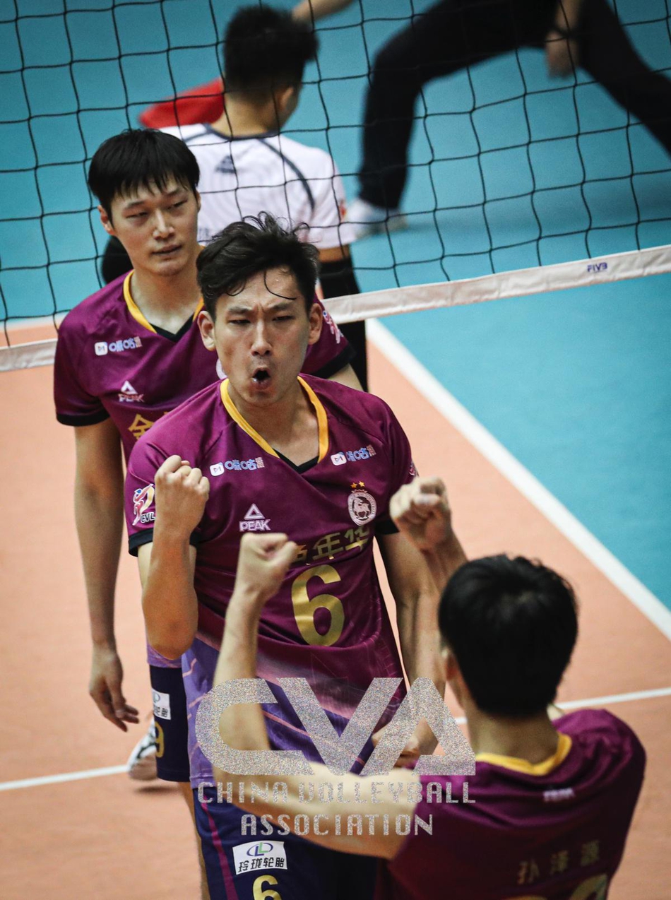 全锦赛上海男排3-1广东