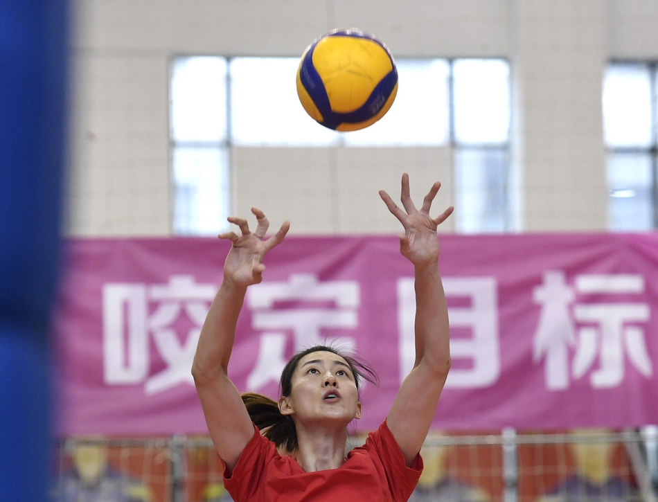 江苏女排备战全运会预赛
