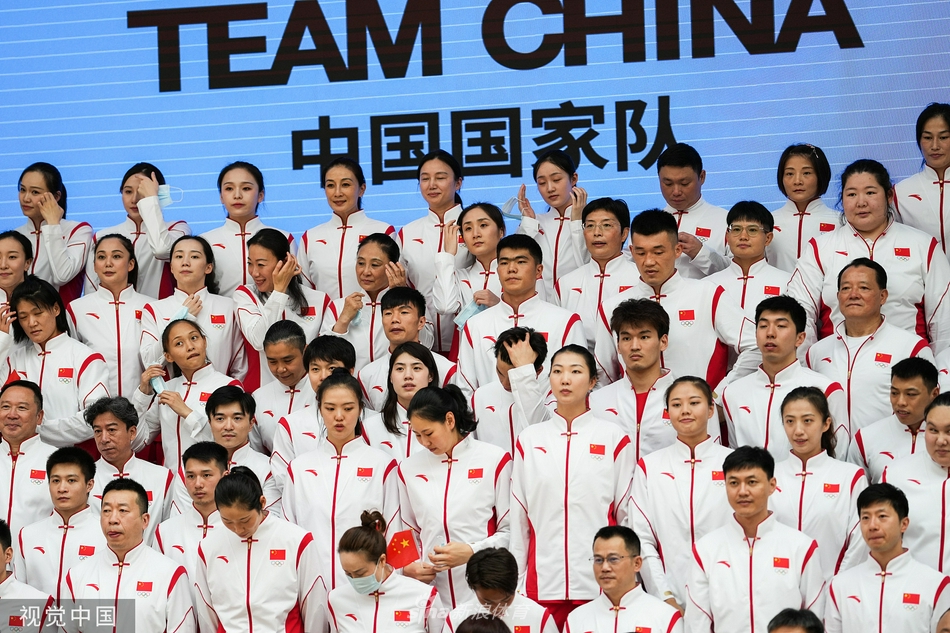 国乒女排参加奥运誓师大会