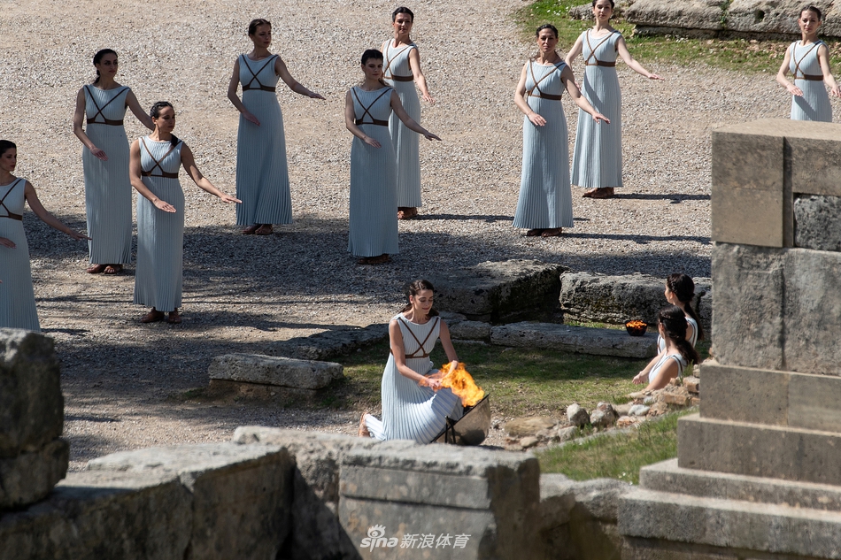 奥运圣火采集仪式进行彩排
