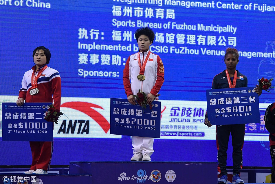 举重世界杯侯志慧破纪录夺冠
