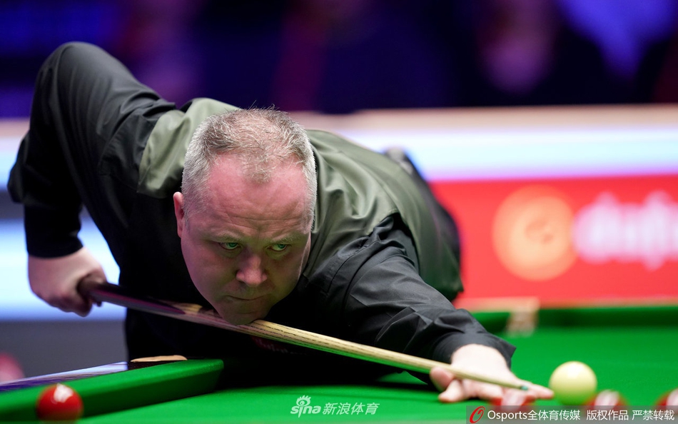 大师赛首轮希金斯6-1霍金斯