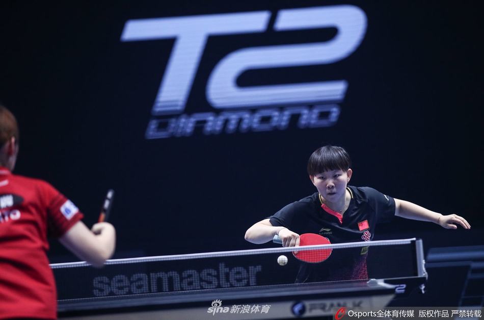 T2赛朱雨玲4-0胜加藤美优
