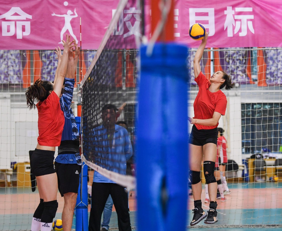 江苏女排备战全运会预赛