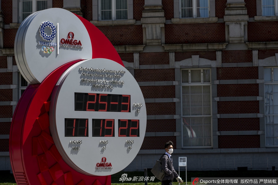 东京街头奥运会倒计时钟变普通时钟