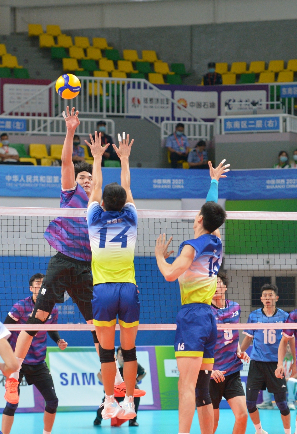 全运会上海男排3-0山东夺金