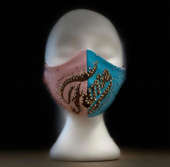 花滑选手比赛服原料被做成口罩