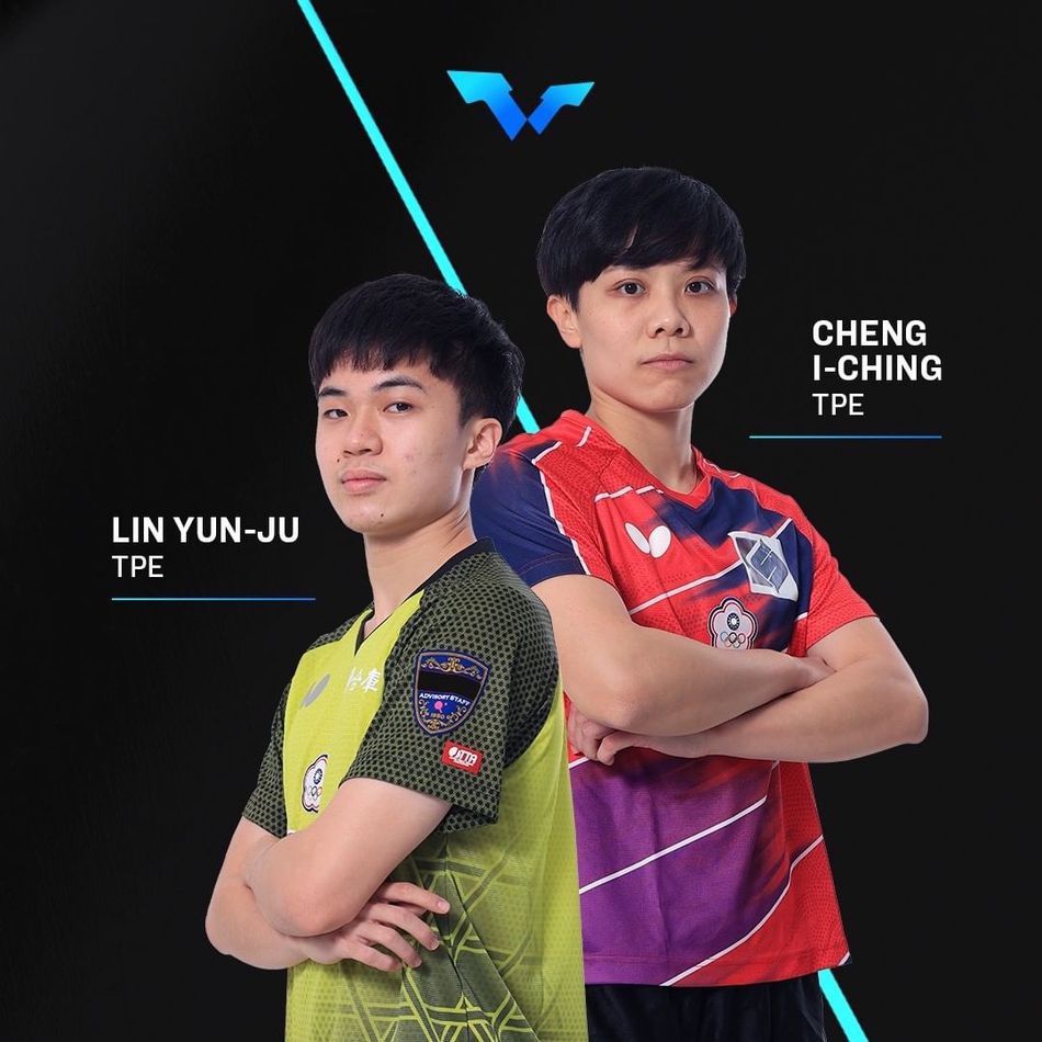 国际乒联多哈两站的海报