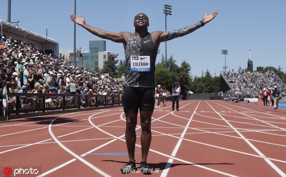 尤金站百米科尔曼9秒81夺冠_高清图集_新浪网