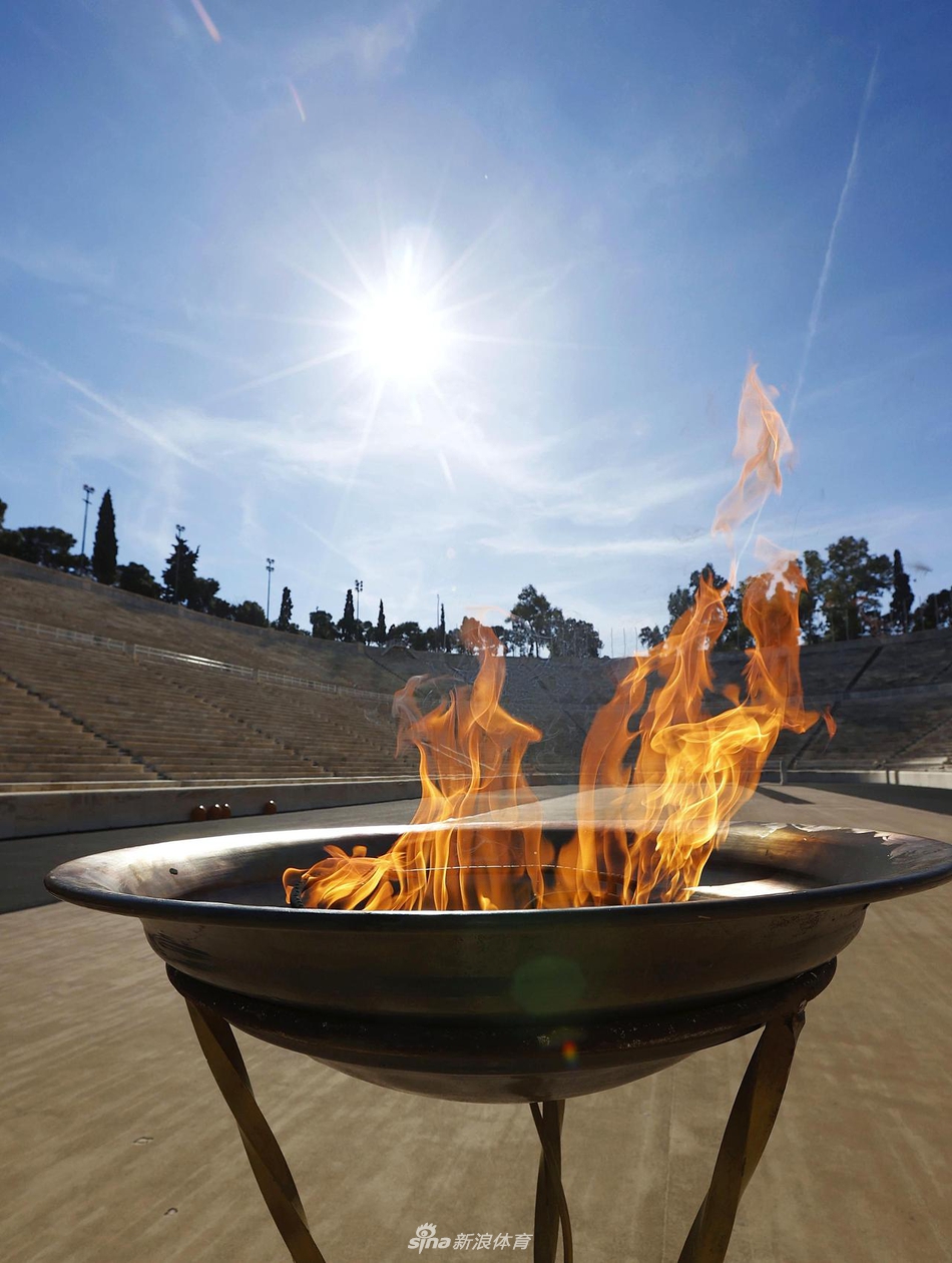奥运圣火被保存在泛雅典娜体育场
