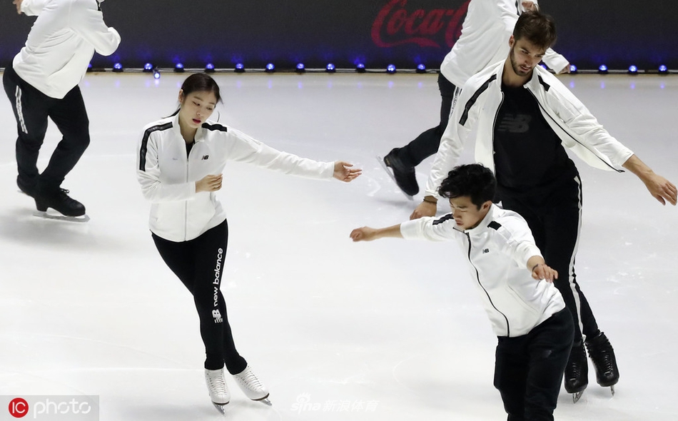 韩聪隋文静金妍儿出席活动