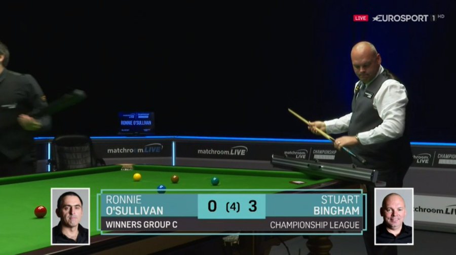 冠军联赛奥沙利文被宾汉姆零封