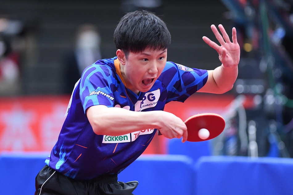 全日本赛张本智和无缘4强