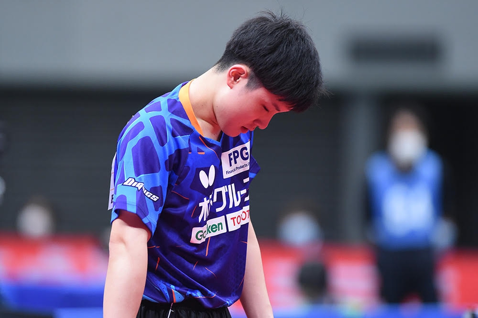 全日本赛张本智和无缘4强