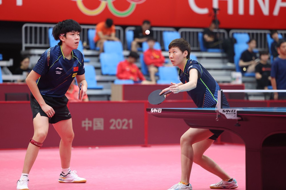 热身赛许昕/刘诗雯全胜夺冠