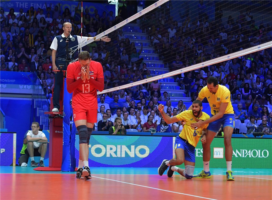 男排世锦赛巴西3-2俄罗斯