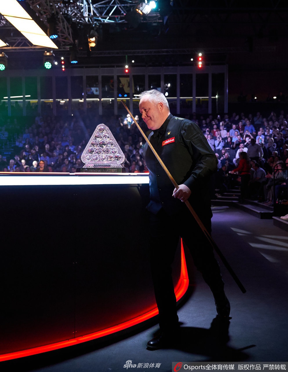 大师赛首轮希金斯6-1霍金斯