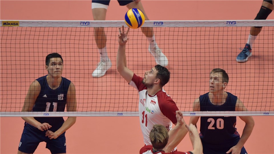 男排世锦赛波兰3-2美国进决赛