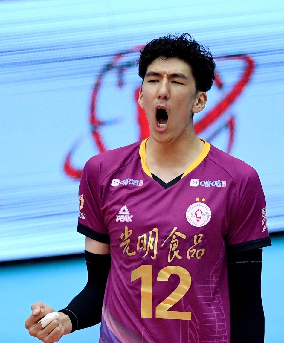 男排超级联赛：上海3-2浙江