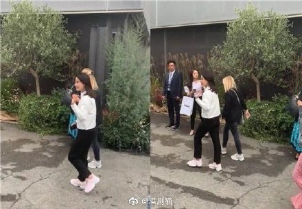 郭晶晶亮相米兰时装周品牌秀场